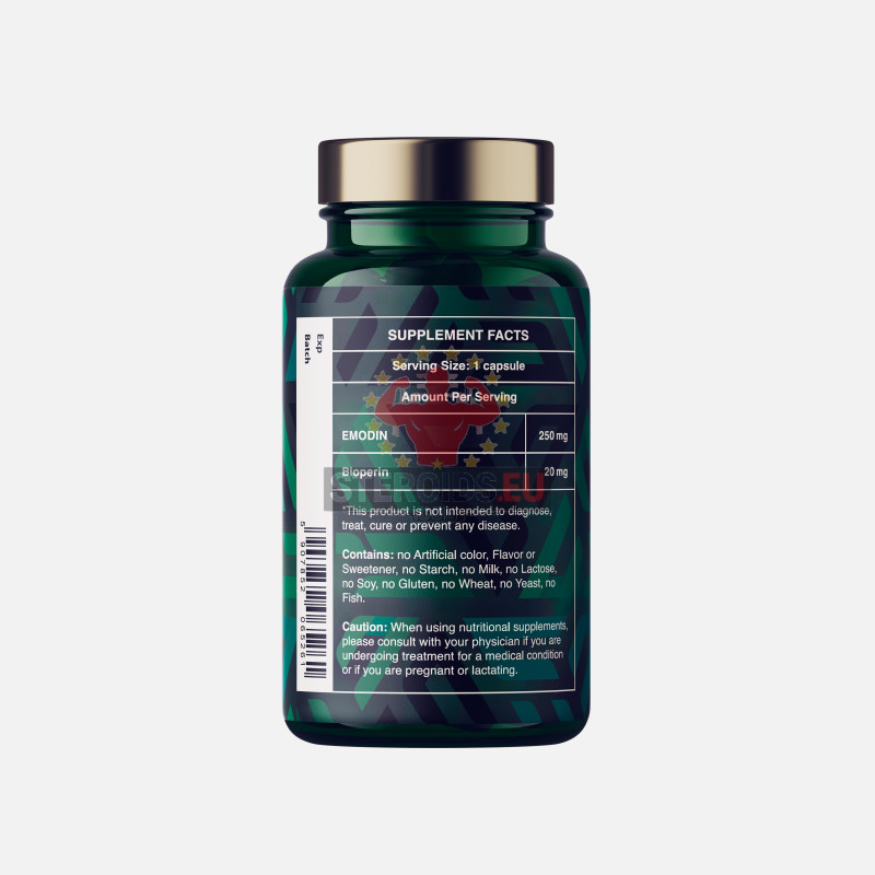 Allaes Emodine 250 mg (60 capsules) – Geavanceerde niet-hormonale metabolische & cortisolmodulator