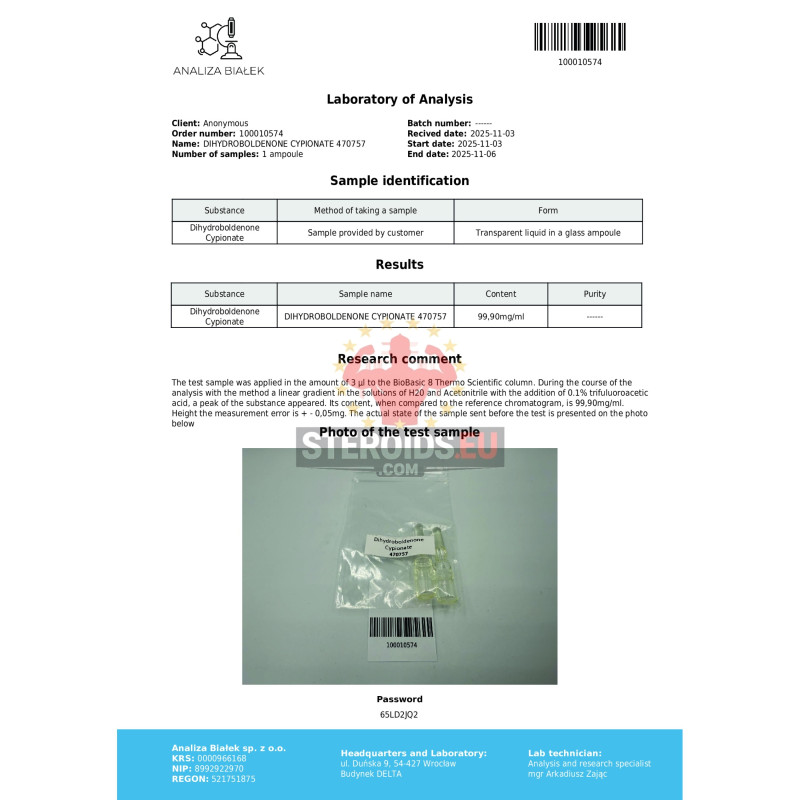 Dihydroboldos 100 mg/ml (Dihydroboldenone Cypionate)