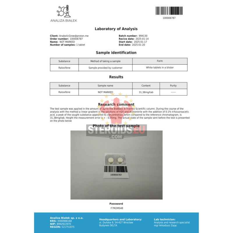 Raloxos 30 mg (Raloxifene)