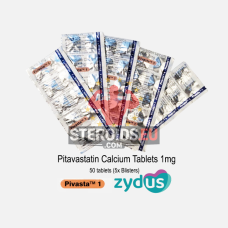 Pitavastatin 1mg (Pivasta 1) (50 tabs, 5 Blisters) | 1 mg per tab / 50 tabs