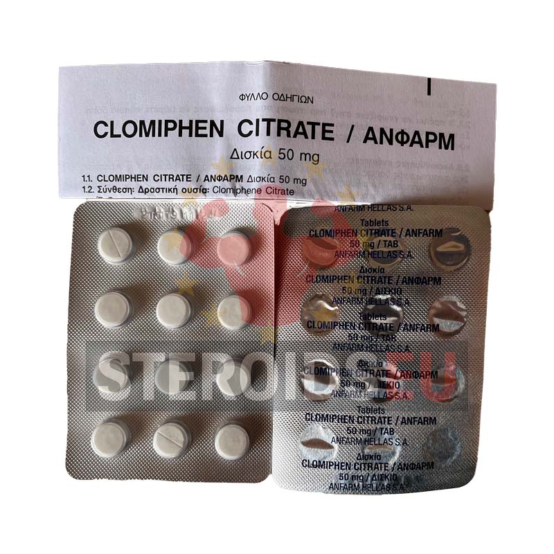 Clomiphene citrate Anfarm Hellas (Greece) | 24tabs | 50 mg/tab
