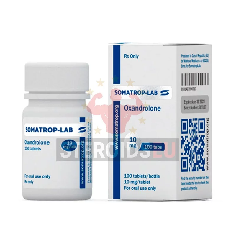 Oxandrolon 10 mg – Somatrop-Lab – 100 Tabs
